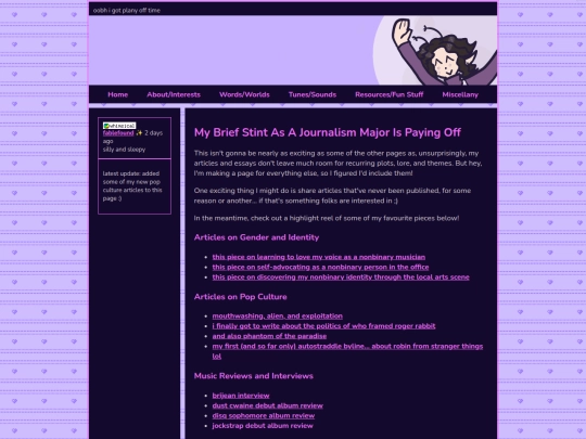 words/articles screenshot