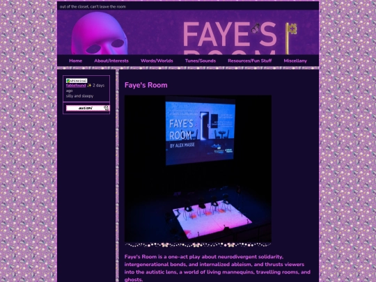 words/fayesroom screenshot