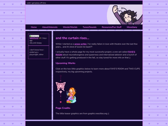 words/playwriting screenshot