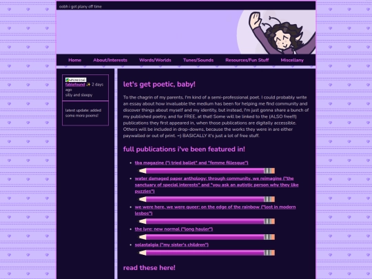 words/poetry screenshot