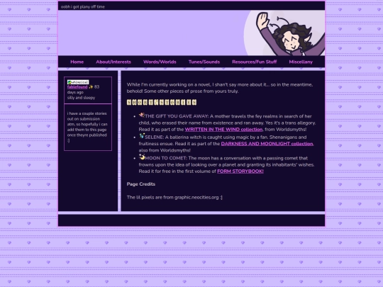 words/prose screenshot