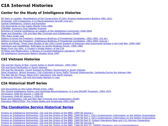ciahist screenshot