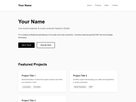 portfolio screenshot