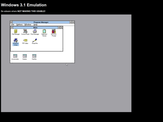 Windows3.1 screenshot