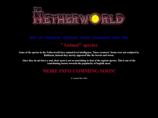 Netherworld/animals screenshot