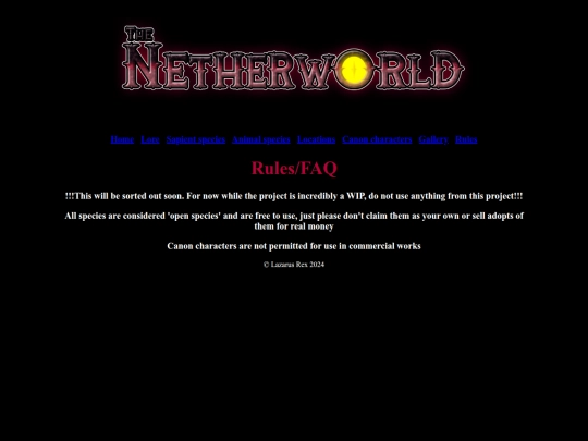 Netherworld/rules screenshot
