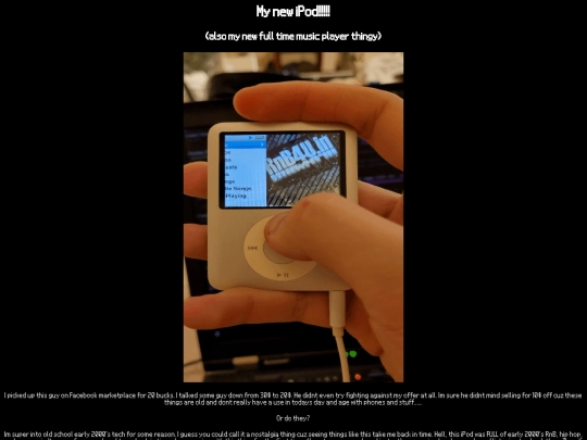 ipod screenshot