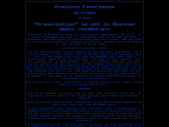 trainingexperience screenshot
