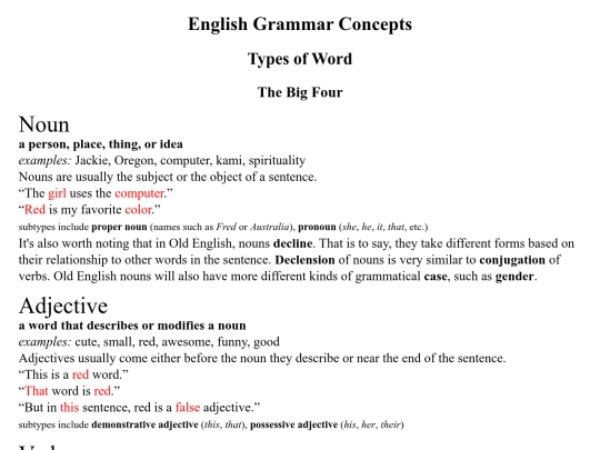 grammar/grammar screenshot