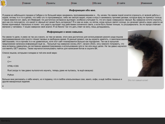 info screenshot