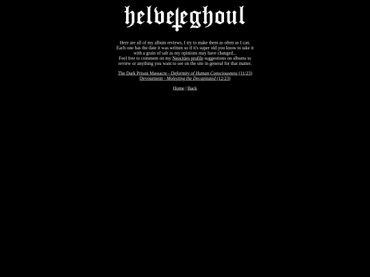 albumreviews screenshot