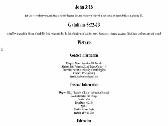 index screenshot