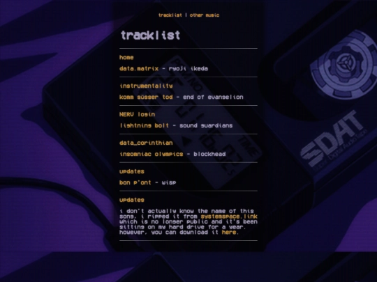 tracklist screenshot
