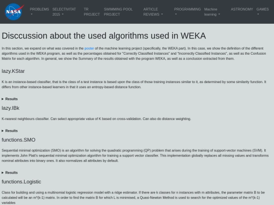 WEKA/index5 screenshot
