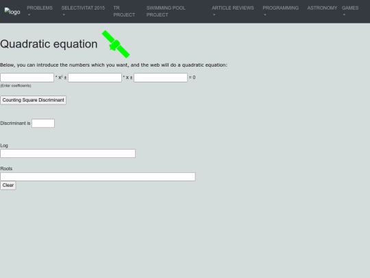 quadraticequation screenshot