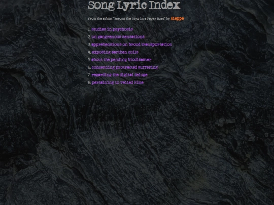 across-the-styx-in-a-paper-boat-lyrics screenshot