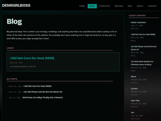 blog screenshot