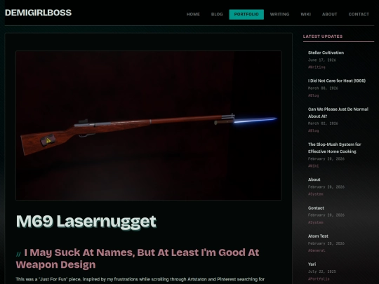 portfolio/m69-lasernugget screenshot