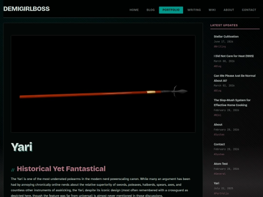 portfolio/yari screenshot