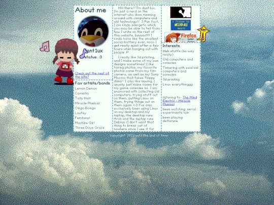 aboutme screenshot