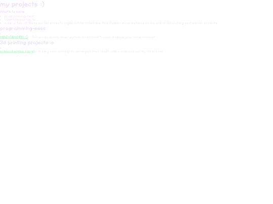 projects screenshot