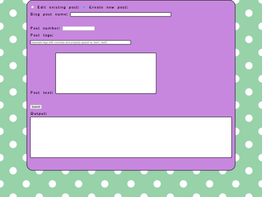 tools/newBlogPost screenshot