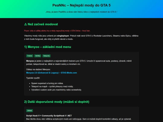 index screenshot