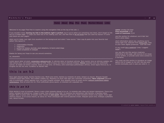 Blog screenshot