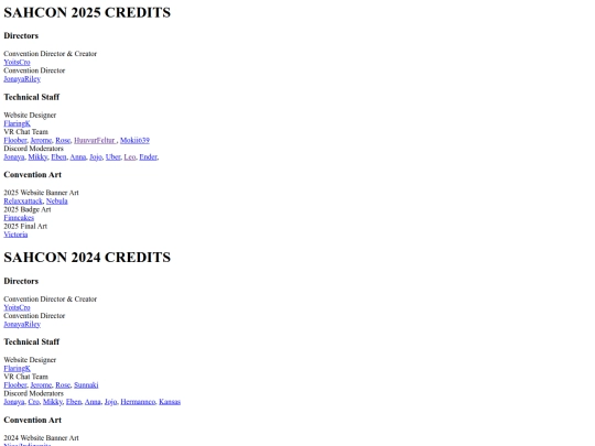 pages/credits screenshot