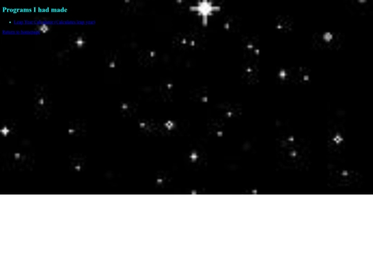 programs screenshot