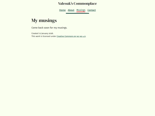 musings screenshot