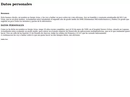 Aficiones/sergio screenshot