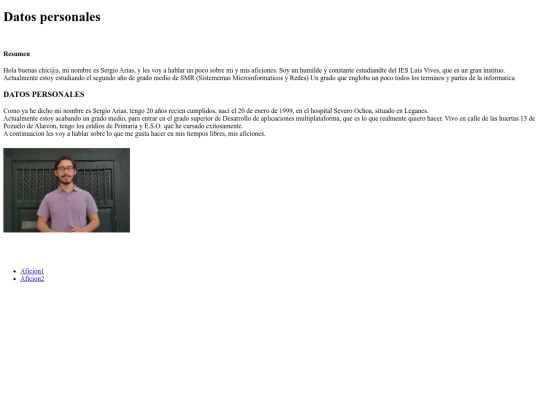 aficiones/sergio screenshot