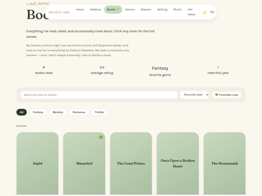 books screenshot
