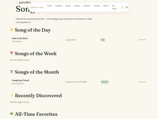 songs screenshot