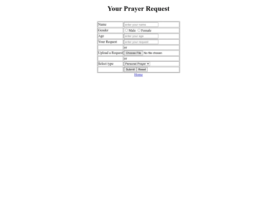 jesus/prayer request screenshot