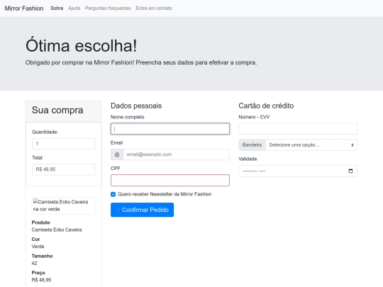 checkout screenshot