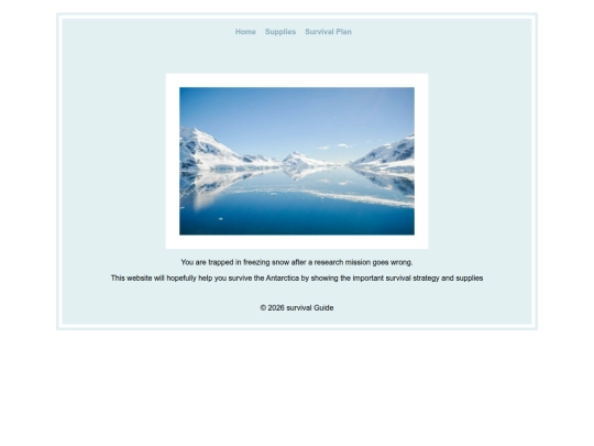 Survial_Website screenshot