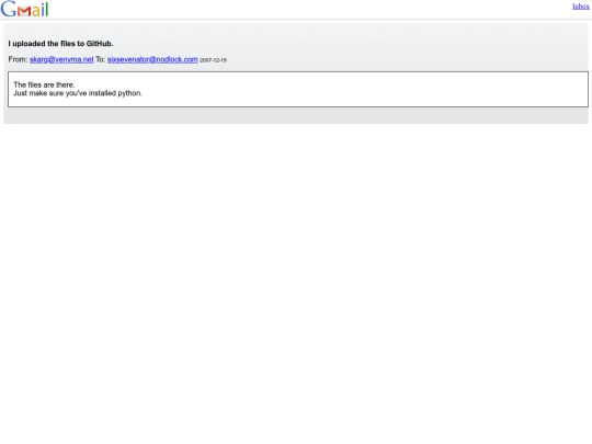 mail/user/skarg screenshot