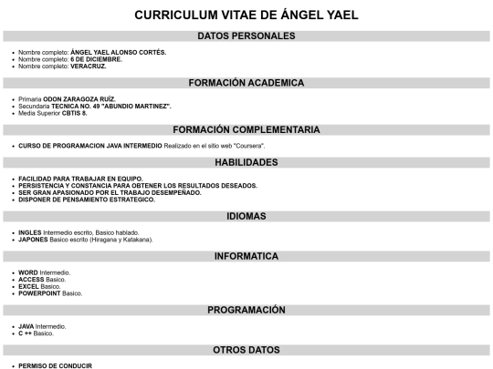 curriculum screenshot