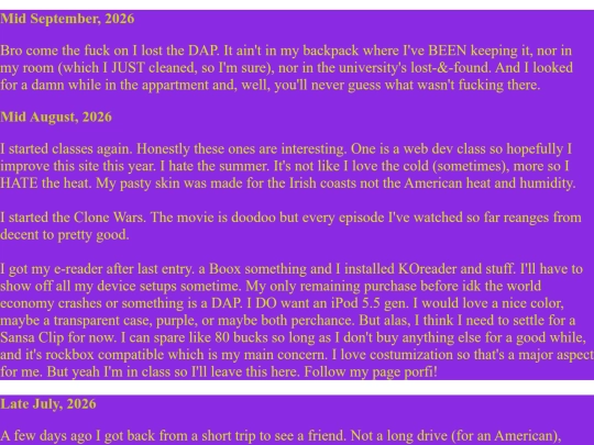Journal screenshot