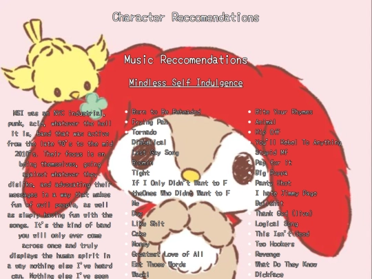 reccomendations screenshot
