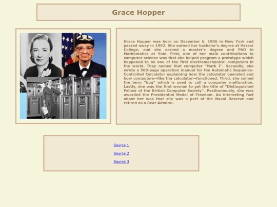 CSSuperheroes/Grace Hopper screenshot