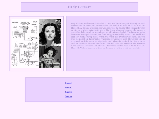 CSSuperheroes/HedyLamarr screenshot