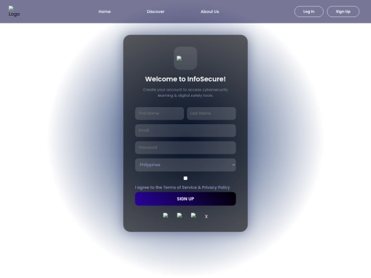 signup screenshot