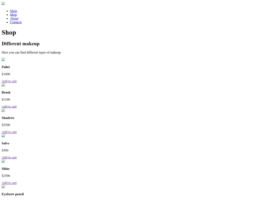 indexShop screenshot