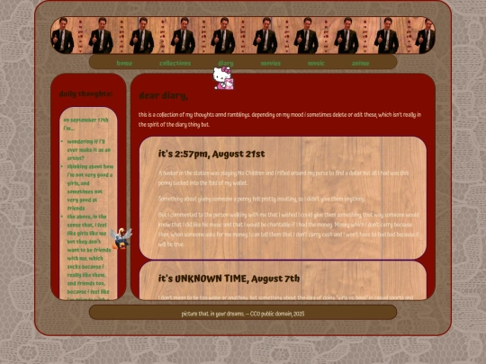 diary screenshot