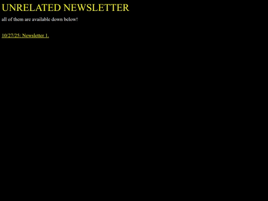 UNRELATED HOMEPAGE screenshot