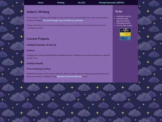 writing screenshot