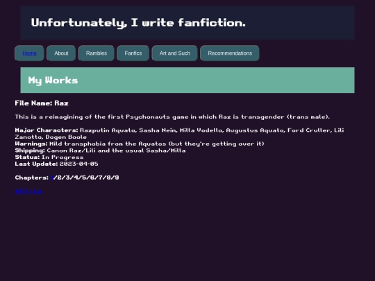 fanfics screenshot